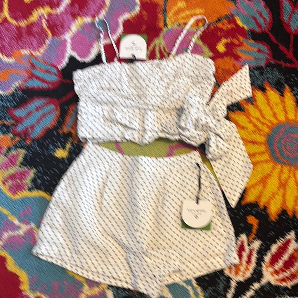 Kate Spade Ivory and Black Polka Dot Outfit